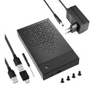 Gbformat Carcasa Disco Duro 3.5 para SATA SDD/HDD de 2,5/3,5", 6Gbps USB 3.0 Carcasa USB3.0 Estación de Acoplamiento para Disco Duro, Caja DiscoDuro 3.5 con Adaptador de Corriente de 12 V/2 A, UASP