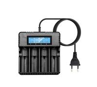 Gbformat Cargador de Pilas Recargables LCD Li-Ion Cargador Universal para LCD 3.7V 26500/18650/14500/16340/26700 Batería Recargable