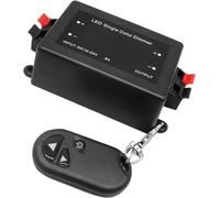 Gbformat Regulador de intensidad de intensidad de luz LED, 12 V CC, CC LED, con mando a distancia RF, para todas las lámparas LED regulables con enchufe y hembra (con cable terminales)