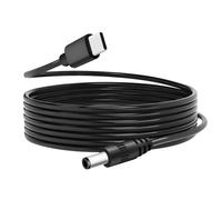Gbformat USB C a DC 5.5x 2.1mm Cable de Carga Extensión de Alimentación PD100W (20V/5A) Tipo C Entrada Macho a DC Salida Macho Cable de Carga de Potencia para Portátil/Router/Gato Óptico (2M)