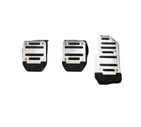 GBGWRMRYX Cubierta Pedal para Marzo para Murano para Geniss para Juke Pedal Universal Automóvil Pedal Antideslizante Aluminio Pedal Embrague Freno Pedales Acelerador(Silver 3 PCS)