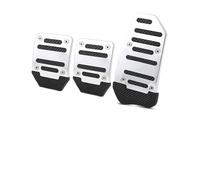GBGWRMRYX Cubierta Pedal para Opel para Astra G para Insignia para Vectra C para Zafira B para Antara para Corsa Cubierta Pedal Coche Pedales Acelerador(Silver)