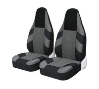 GBGWRMRYX Cubreasientos 2 Fundas Universales para Asientos Delanteros De Coche para Camiones con Neumáticos Altos Estilo Deportivo Protectores Asientos(Gray 2PCS)