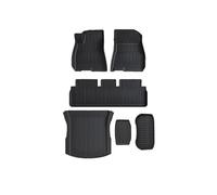 GBGWRMRYX Delanteras Traseras Alfombrillas Alfombrillas TPE Corte Personalizado Coche para Tesla para Modelo para 3 para Y 2021-2024 Accesorios Interiores Antideslizantes Todo Tipo Clima(3 6pcs)