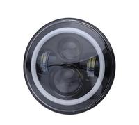GBGWRMRYX Faros Delanteros Faro LED Redondo 7 Pulgadas Conducción Delantero Automático con Enchufe DRL Luz Circulación Diurna H4 Bloque Óptico Delantero(C)