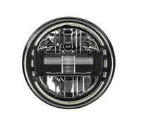 GBGWRMRYX Faros Delanteros Faro LED Redondo 7 Pulgadas Conducción Delantero Automático con Enchufe DRL Luz Circulación Diurna H4 Bloque Óptico Delantero(B)