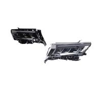 GBGWRMRYX Montaje Faros 2 Piezas Para Prado LC250 2018 2019 2020 2021 Mejora Faros Delanteros Coche DRL Conjunto Faros LED Señal Giro Dinámica Faro Delantero
