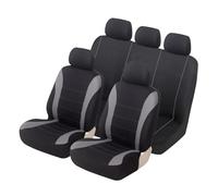 GBGWRMRYX para para Logan Juego Completo Fundas para Asientos Coche Tela Transpirable Universal Accesorios Interiores Camiones SUV Protector Asiento(Gray)