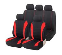 GBGWRMRYX para para Logan Juego Completo Fundas para Asientos Coche Tela Transpirable Universal Accesorios Interiores Camiones SUV Protector Asiento(Red)