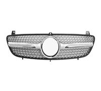 GBGWRMRYX Parrilla Delantera para W639 para Viano para Vito 2004-2014 Panel De Parachoques Parrilla Radiador Rejilla Entrada Frontal Estilo Diamante Parrilla Central Parachoques(04-10 Diamond Silver)