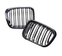 GBGWRMRYX Parrilla Inferior Parrilla Delantera Tipo Riñón Negra Brillante para Serie 3 E46 318i 320i 325i 330i 1998-2001 2 4 Puertas Parrilla Paragolpes(4 Dual Gloss Black)