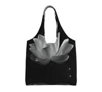 gbhJGK Bolsas de lona con estampado de caballo, bolsas reutilizables para comestibles y compras, bolsa de almacenamiento para viajes, playa, manualidades, vida diaria, negro/blanco, Talla única