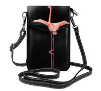 gbhJGK Bolso pequeño para teléfono celular con estampado de citas de juego, bolsa tipo cartera cruzada, diseño de cuero para uso diario, viajes y compras, rosa (flamingo), Talla única