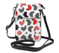 gbhJGK Dawn Ocean Waves - Bolso pequeño para teléfono celular, diseño de cuero para uso diario, viajes y compras, Pollo creativo de dibujos animados, Talla única