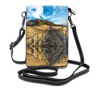 gbhJGK Jeju Island - Bolso pequeño para teléfono celular, diseño de piel para uso diario, viajes y compras, Isla de Jeju, Corea, Talla única