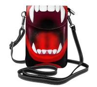 gbhJGK Monedero pequeño para teléfono celular, diseño de mapa del mundo antiguo, diseño de cuero para uso diario, viajes y compras, Murciélago vampiro, Talla única