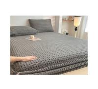 GBHMJU Sábana Ajustable de Terciopelo Cama 90/120/150/180/220x200cm sábanas de Franela supersuaves de Lujo for otoño, Invierno y Primavera(Dark Gray,90x200+25cm)