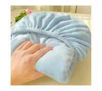 GBHMJU Sábana bajera ajustable cálida de 90 x 200 cm hasta 200 x 220 cm, de terciopelo, para cama individual (azul A, 150 x 200 cm + 48 x 74 cm x 2)