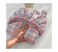 GBHMJU Sábana Bajera Ajustable Cama 90 a 200cm Altura 15/25cm Ultra Suave Transpirable 100% Algodón Lavado Sábana Bajera 90x200cm a 200x220cm(Pink B,180x200cm+48x74cm x2)