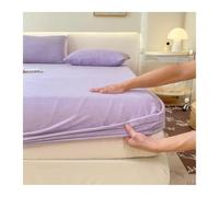 GBHMJU Sabana Bajera de Terciopelo 120x200cm 150x200cm 180x200cm Sábana Bajera para Colchón de 5-23cm Cama Niño Individual Matrimonial(Purple,180x200+23cm)