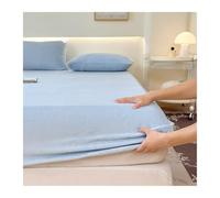 GBHMJU Sabana Bajera de Terciopelo 120x200cm 150x200cm 180x200cm Sábana Bajera para Colchón de 5-23cm Cama Niño Individual Matrimonial(Sky Blue,180x200+23cm)