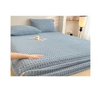 GBHMJU Sábana bajera de terciopelo para cama individual, doble, Queen, Super King, sábanas de franela súper suave con bolsillo de 10 pulgadas de profundidad para otoño, invierno y primavera (azul, 120