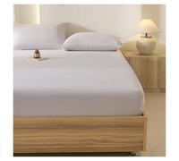 GBHMJU Sábana bajera de terciopelo, tamaño individual, doble, queen, superking, de lujo, supersuave, acogedora y cómoda, adecuada para otoño, invierno y primavera (gris pardo, 180 x 200 + 25 cm)