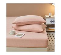 GBHMJU Sábanas Bajeras Térmica de Coralina Ajustable de 120x200cm 150x200cm 180x200cm 200x220cm Bajera Pólar Felpa Súper Suave y Acogedora(Pink,150x200+25cm)