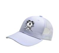 GBHUADFP Gorras de béisbol clásicas SU. ZU. KI， Gorra Transpirable Ocio Retro， Gorra de Béisbol de Estilo Vintage(White)