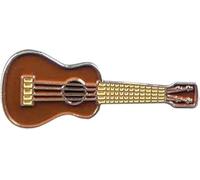 GBJUK Insignia esmaltada para ukelele con cierre trasero