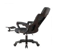 GBKBVTATDK Silla de Escritorio Ergonómica con Reposapiés, Respaldo Reclinable, Reposacabezas 3D, Reposabrazos Abatibles y Soporte Lumbar, Ideal para Oficina y Hogar(Black)