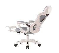 GBKBVTATDK Silla de Oficina Ergonómica, Respaldo Alto de Malla con Reclinación, Angulo Ajustable 150°, Soporte Lumbar y Reposacabezas con Reposapiés(Gray)