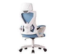 GBKBVTATDK Silla Ergonomica Escritorio con Soporte Lumbar Ajustable, Sillas de Escritorio con Respaldo Alto y Reposabrazos Abatibles, Silla Ordenador Reclinable para el Hogar y La Oficina(Blue)
