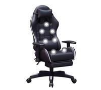 GBKBVTATDK Sillas Ergonomicas Oficina, Reposacabezas Ajustable y Soporte Lumbar, Silla Reclinable Giratoria de 360° con Reposapiés para Oficina, Estudio, Sillas Gaming, Silla Escritorio(Black)