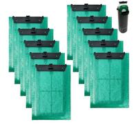 GBKDQQ 10 almohadillas de filtro de repuesto, material de filtro compatible para Tetra EasyCrystal Filter Box 300 Adecuado y EasyCrystal Filter 250 para cartuchos Tetra ReptoFilter Acuarios