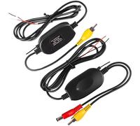 GBKDQQ Auto 2.4G Wireless Video Transmisor y Receptor, Cámara de marcha atrás Monitor Inalámbrico Adaptador 2.4 Ghz Wireless RCA Video Receptor Transmisor para Coche Aparcamiento Monitor Cámara