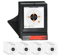 GBKDQQ Bola de captura de bolas, caja para diana, incluye objetivo de péndulo, atrapa bolas de metal Airsoft con 20 papeles objetivo, objetivo para airsoft
