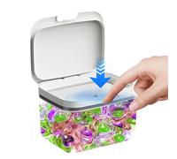 GBKDQQ Caja de almacenamiento en polvo de 2,8 L, recipiente para detergente en polvo, recipiente para detergente con tapa hermética y vaso medidor para detergentes, comida para perros, comida para