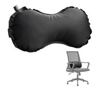 GBKDQQ Cojín lumbar inflable: cojín lumbar, cojín lumbar portátil, cojín de apoyo lumbar ajustable, cojín lumbar ergonómico, cojín lumbar para silla de oficina y asiento de coche