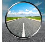 GBKDQQ Espejo de tráfico convexo de 30 cm, espejo panorámico para garaje, tráfico, calzadas, patio, almacén, uso en exteriores e interiores, color negro