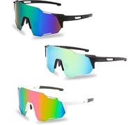 GBKDQQ Gafas rápidas: 3 unidades de gafas de sol polarizadas gafas de sol rápidas para hombre y mujer UV400 gafas de protección para exteriores, pesca, conducción, viajes