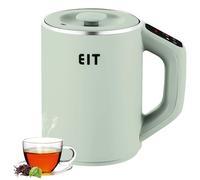 Hervidor de agua pequeño de 800 ml, 300 W, hervidor de agua de viaje, hervidor de agua de viaje de 5 minutos de cocción rápida, pequeño, portátil, mini hervidor de agua para camping, té y café (verde)