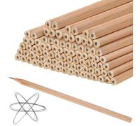 GBKDQQ Juego de 200 lápices HB, de madera natural, 17,9 cm x 0,7 cm, para estudiantes, profesores, oficina, material escolar, dibujar y escribir (barra triangular)