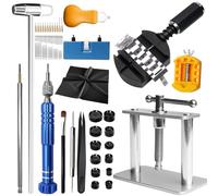 GBKDQQ Juego de herramienta de reloj, 83 piezas, para cambiar la batería y abrir tapas, herramienta de relojería