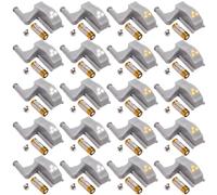 GBKDQQ - Lámpara LED con sensor para bisagras, juego de 20 luces LED universales con sensor para bisagras interiores, iluminación con pilas para armarios y armarios (blanco cálido + blanco)