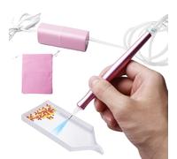 GBKDQQ Lápiz eléctrico para pintura de diamantes, bolígrafo de pintura de diamantes, bolígrafo de pintura de diamantes con compartimento de almacenamiento para pintura de diamantes 5D