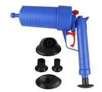 GBKDQQ Limpiador de Tubos a Presión: Apto Para Inodoros, Duchas, Lavabos, Cocina, Mecánico Sin Productos Químicos, Ecológico y Eficaz, Operación Manual y Fácil de Usar (Azul)