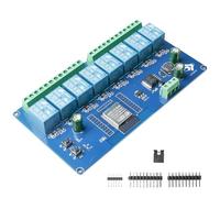 GBKDQQ Módulo de relé ESP de 8 canales, módulo WiFi Bluetooth BLE ESP-32, placa de desarrollo CC 5-30 V, relé de alimentación para placa de desarrollo secundario ESP (LC-Relay ESP-8R-D5)