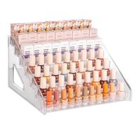 GBKDQQ Organizador de esmalte de uñas de 7 capas, organizador de acrílico, capacidad de 84 botellas, soporte de material PS, organizador de esmalte de uñas acrílico transparente, estante para aceites