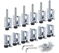 GBKDQQ Patas ajustables para muebles, 55/102 mm, para cargas pesadas, patas ajustables en altura, patas de nivelación de muebles con 48 tornillos pequeños, niveladores para mesas, estantes, armarios